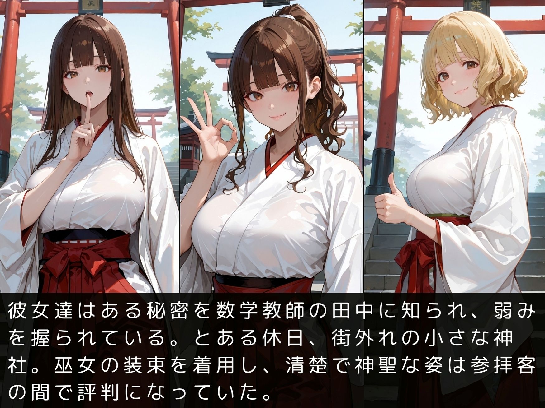放課後の性指導〜禁断の記録〜巫女編〜Vol.2 - サンプル画像 5