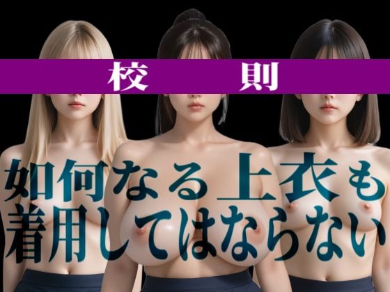 私立上裸学園  学生写真集  教室編（実写風AI版） - サンプル画像 1