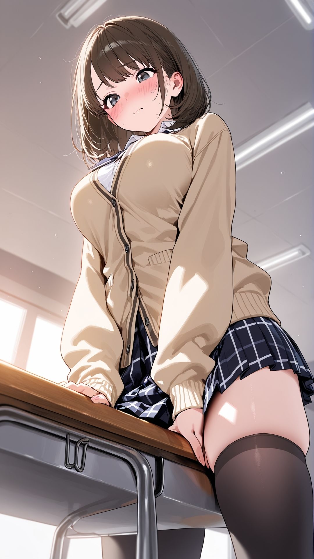 【角オナニー動画】きもちいい角を見つけちゃった女の子たち12本〜パート（7）〜セーラー服とブレザーの女の子たち - サンプル画像 10