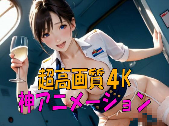 【4K ASMR Video】フライト天国・お客様満足度第一位！オマタデルタ航空の巨乳CA100人の濃厚サービス - サンプル画像 5