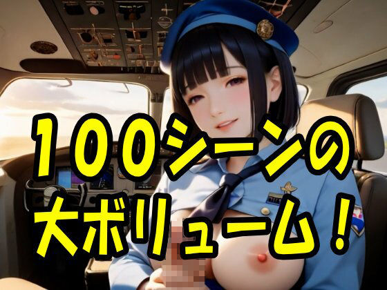 【4K ASMR Video】フライト天国・お客様満足度第一位！オマタデルタ航空の巨乳CA100人の濃厚サービス - サンプル画像 9