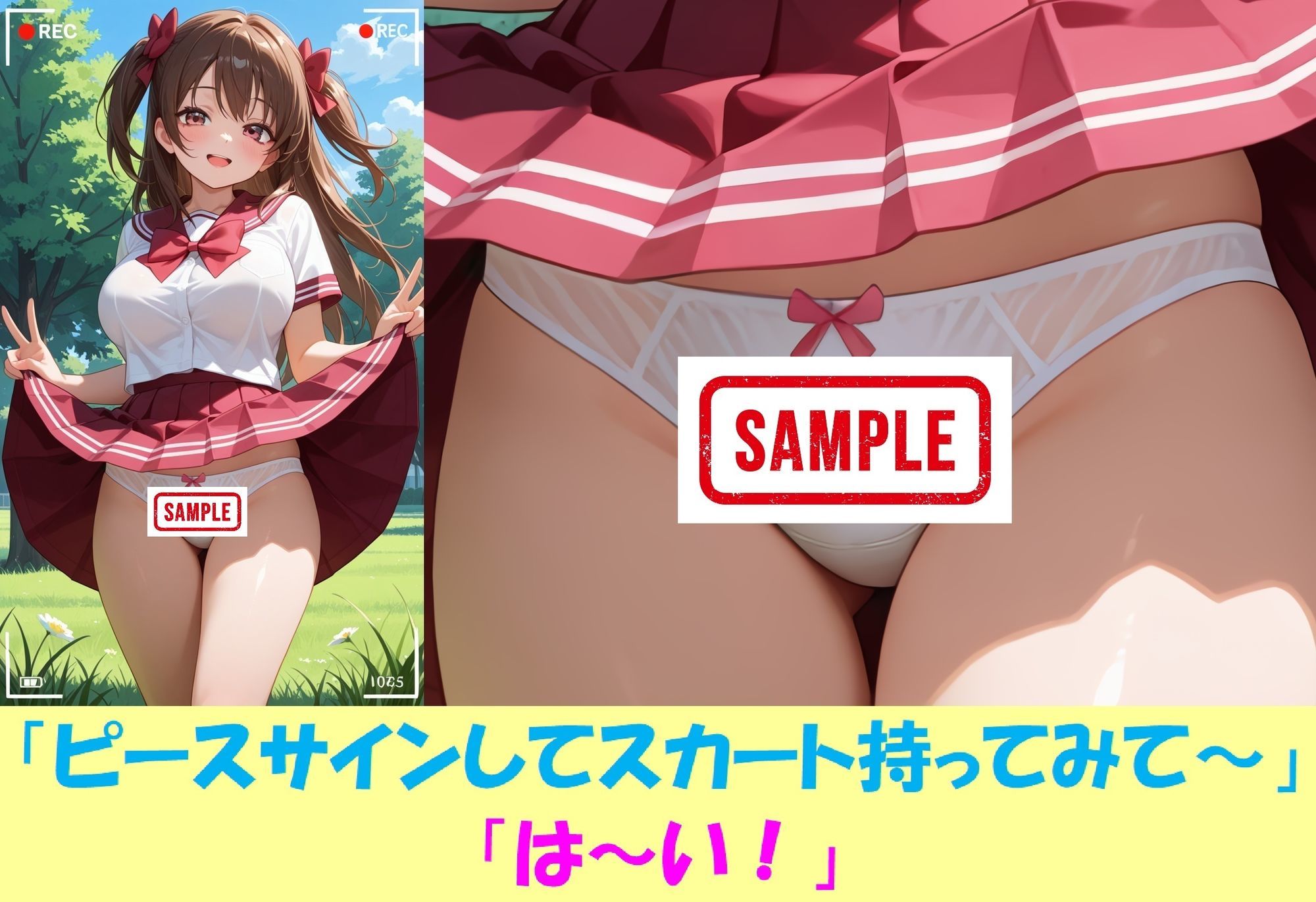 現役J○が撮影会でパンチラを撮られ生涯オカズ化3―魔法少女に変身してご奉仕― - サンプル画像 2
