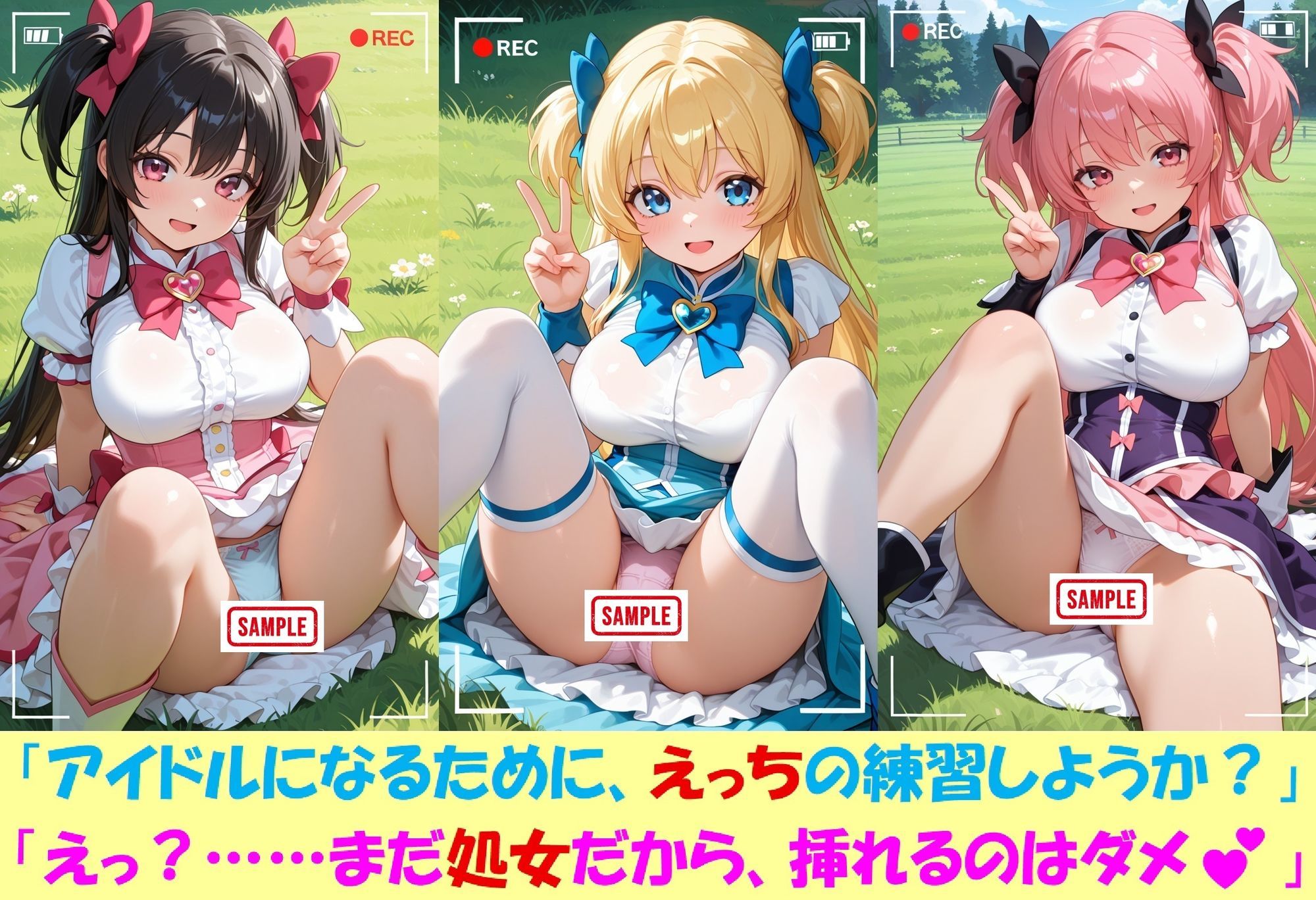 現役J○が撮影会でパンチラを撮られ生涯オカズ化3―魔法少女に変身してご奉仕― - サンプル画像 8