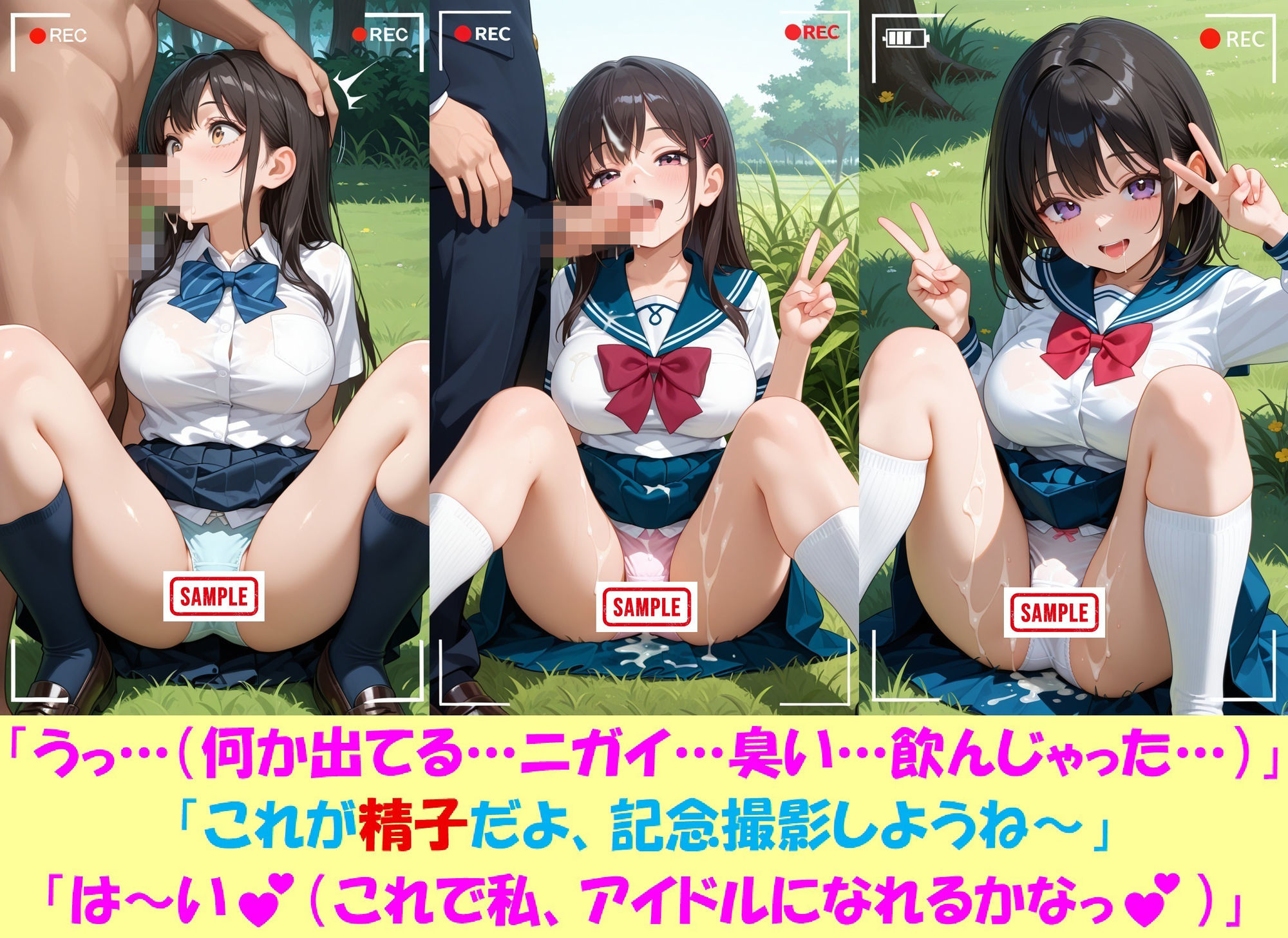 現役J○が撮影会でパンチラを撮られ生涯オカズ化3―魔法少女に変身してご奉仕― - サンプル画像 10