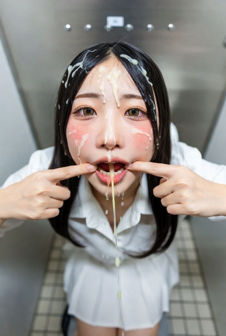 舌射・口内射精 画像集 - サンプル画像 1