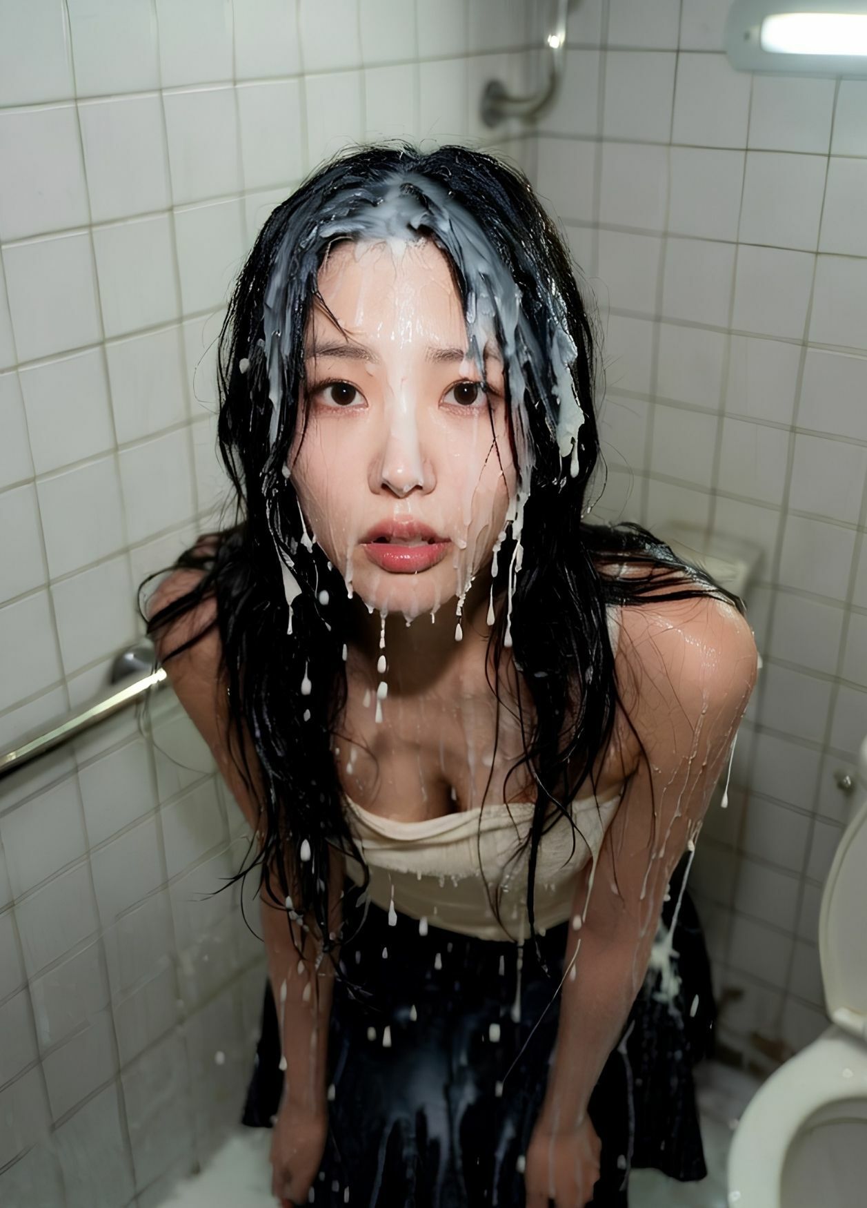 トイレで激射。 - サンプル画像 10