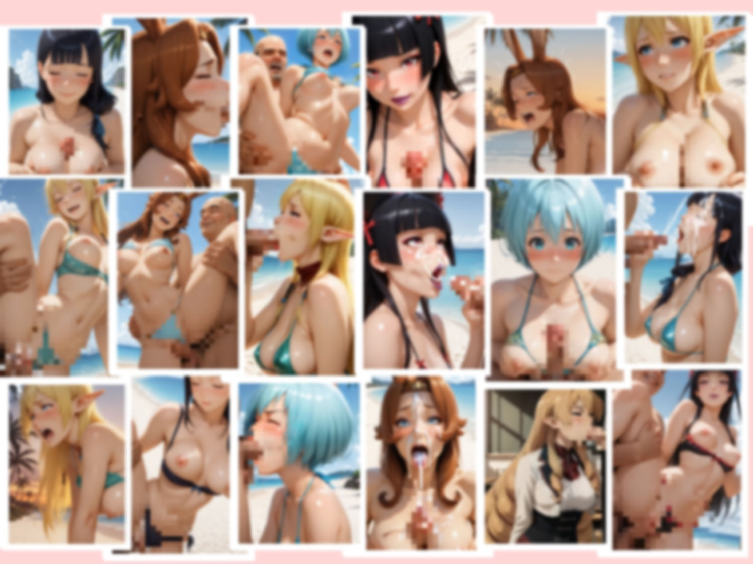 G◯TE 自◯隊 砂浜にて、斯く種付けえり - サンプル画像 7