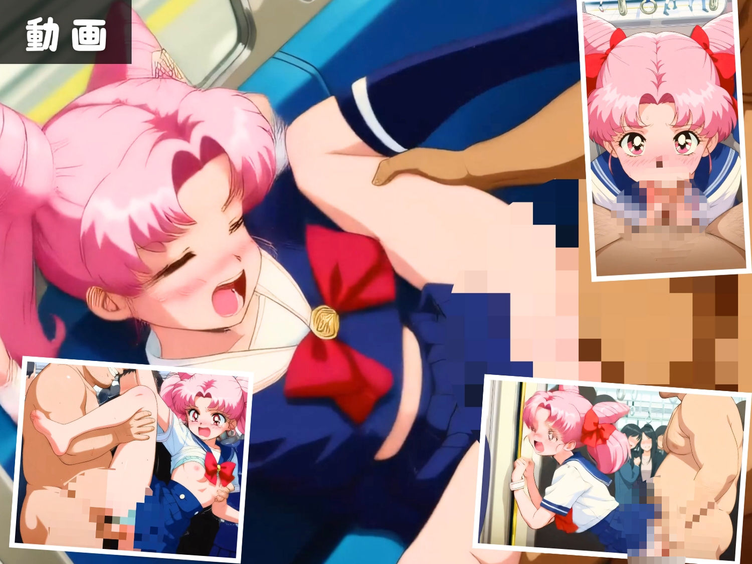 美少女戦士セ●ラームーン 〜10人のセーラー戦士と秘密の痴●車両〜【セット作品】 - サンプル画像 6