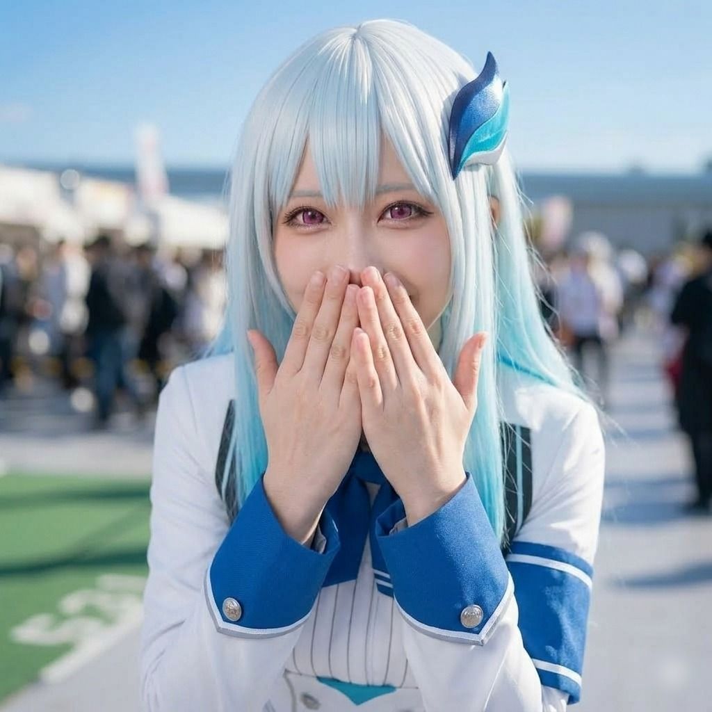 【脱衣コス】リゼ・ヘ〇エスタ/に〇さんじ 写真集 ＃3 - サンプル画像 2