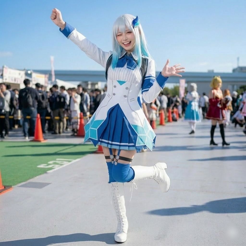【脱衣コス】リゼ・ヘ〇エスタ/に〇さんじ 写真集 ＃3 - サンプル画像 3