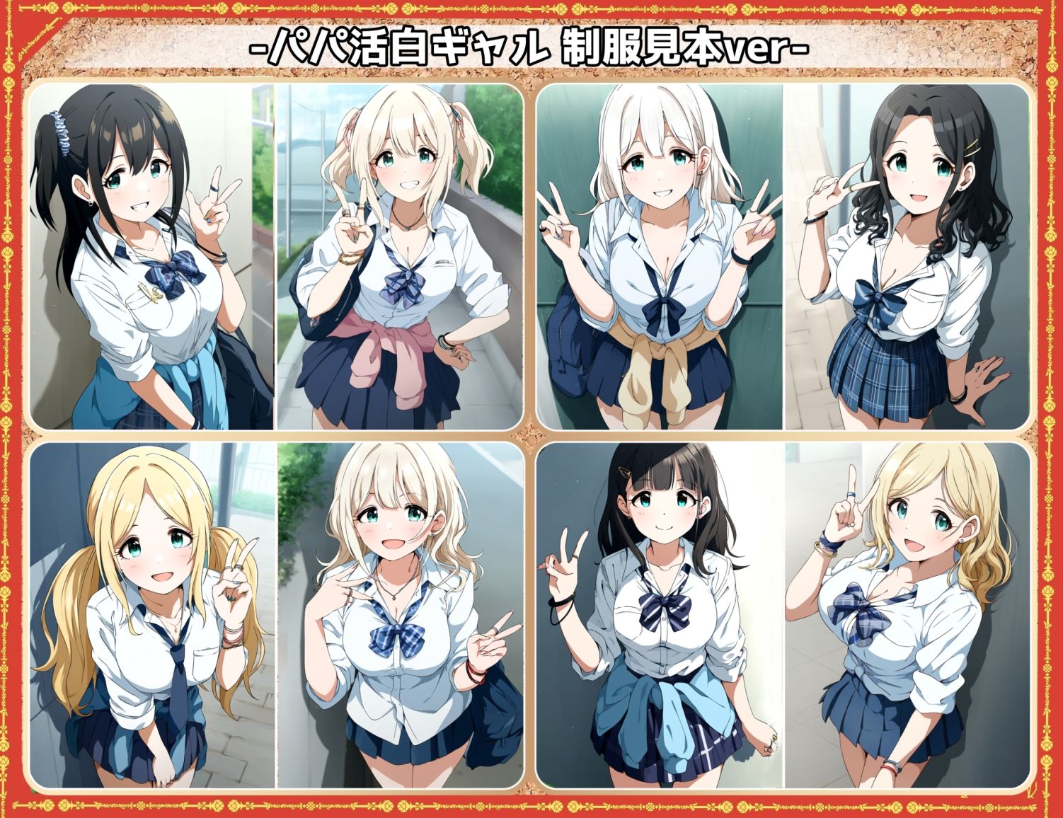 凌●＆わからせフェチ特化 2020年代アニメ作画特集 凌●されるパパ活白ギャル少女たち その1 -500枚を撮影- - サンプル画像 6