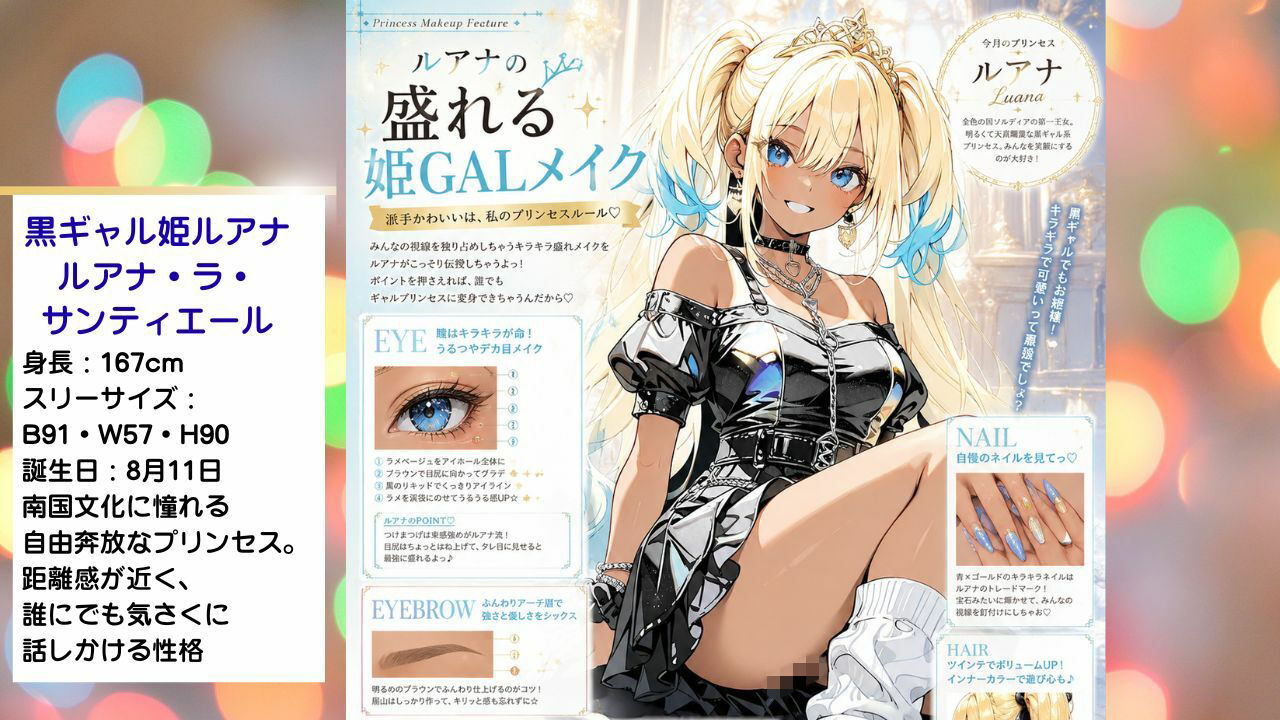 着エロアゲアゲ交尾 黒ギャル姫ルアナのバチ盛れ独占タイム 〜0距離密着メイクとルーズソックスで日焼け跡おっぱいを押しつけられちゃう〜 - サンプル画像 2