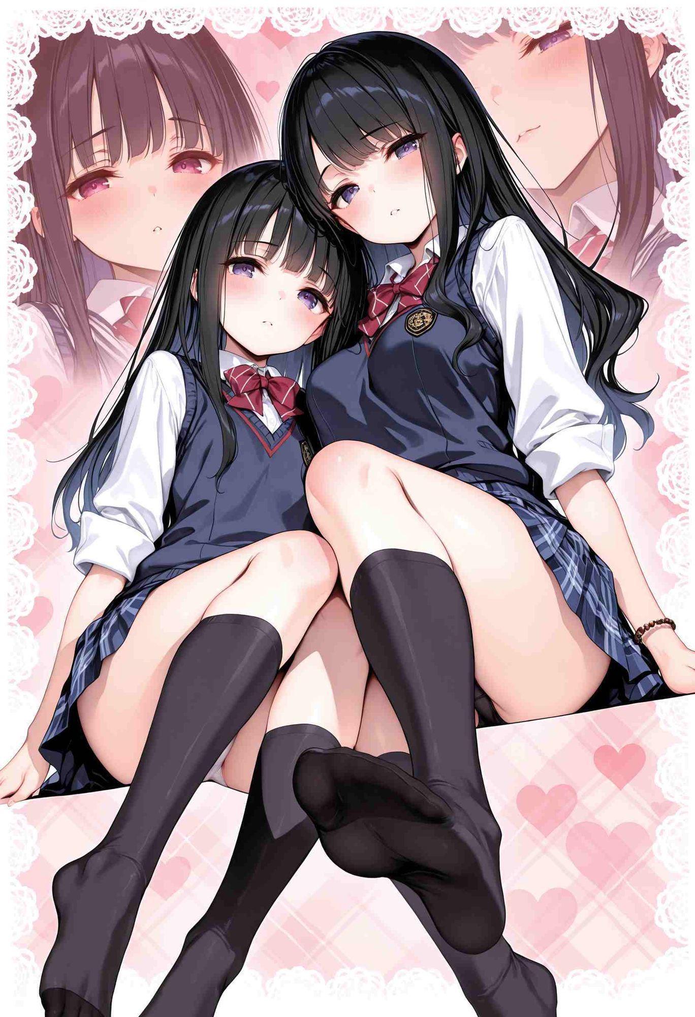 雨宮姉妹はおじさんの性処理おもちゃ - サンプル画像 1