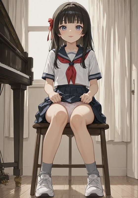 どれだけ見ても飽きない、スカートの中身 - サンプル画像 1