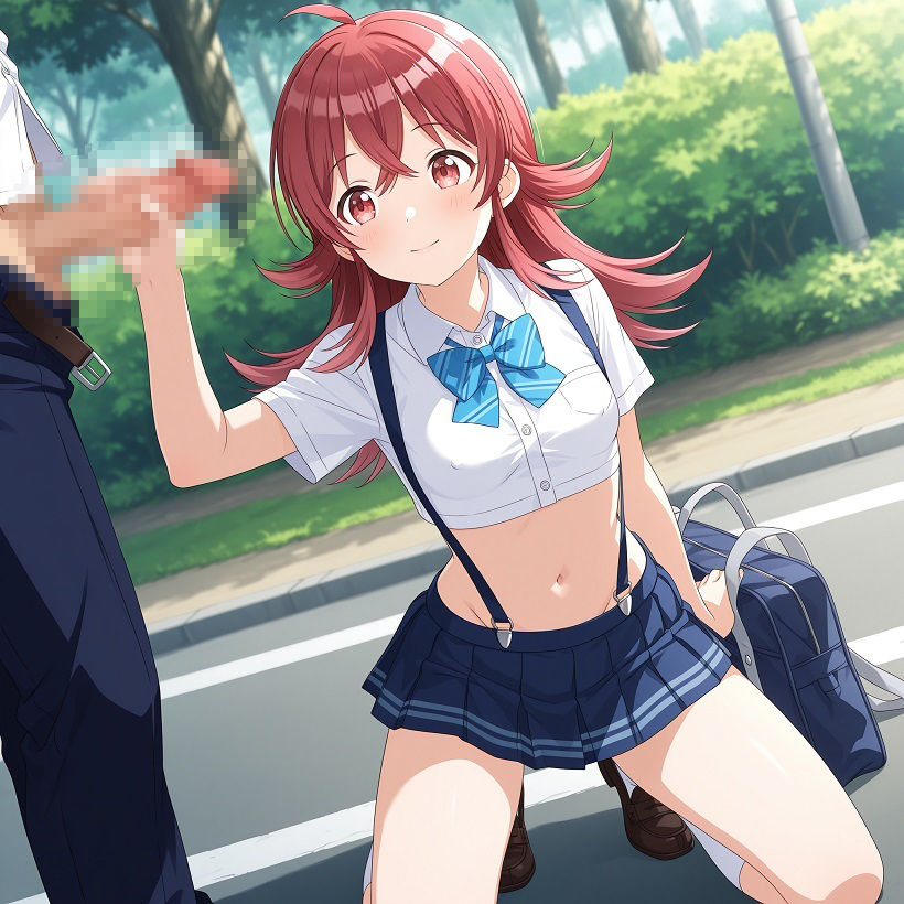 常識改変された学校で性処理をするアイドル 小〇果穂編 - サンプル画像 1