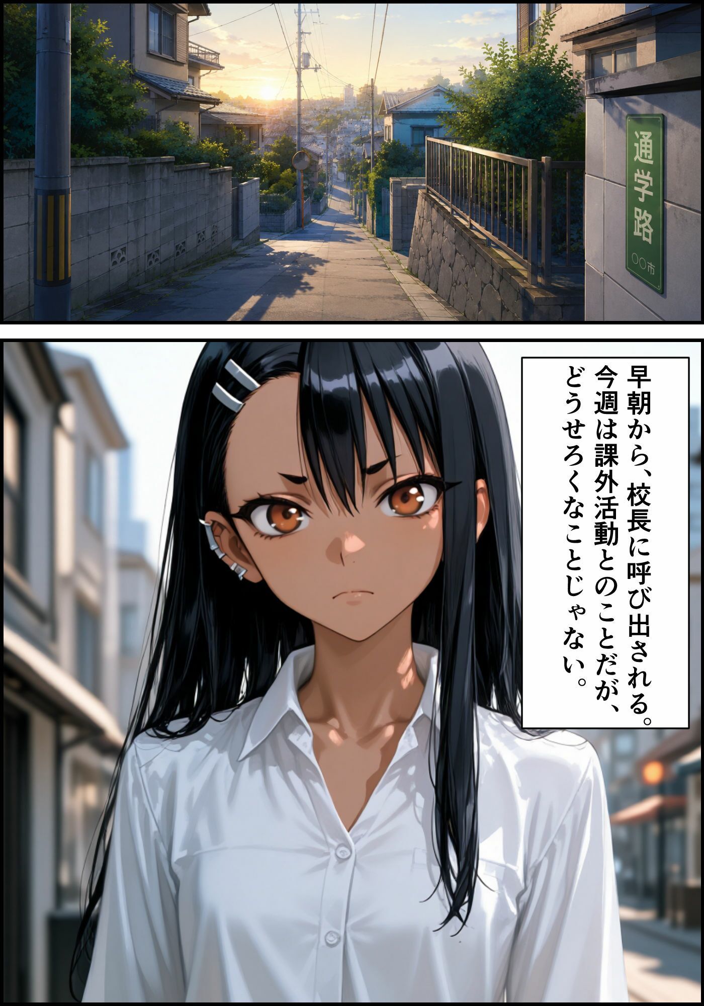 ［漫画仕立て］センパイを守るために校長に抱かれてます 第四話 - サンプル画像 1