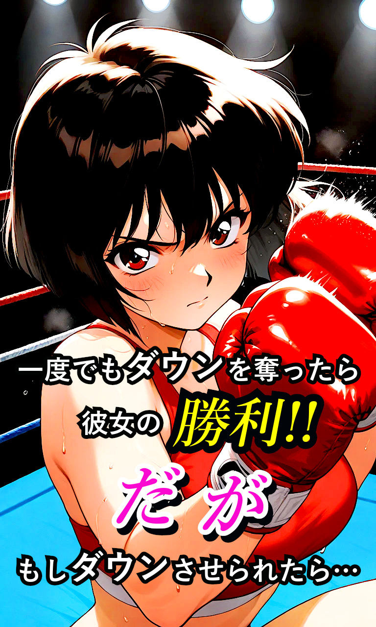 黒髪ボブちゃんVS！〜不良男子とボクシング対決！リングに鳴り響く、屈辱の絶叫！！〜 - サンプル画像 2