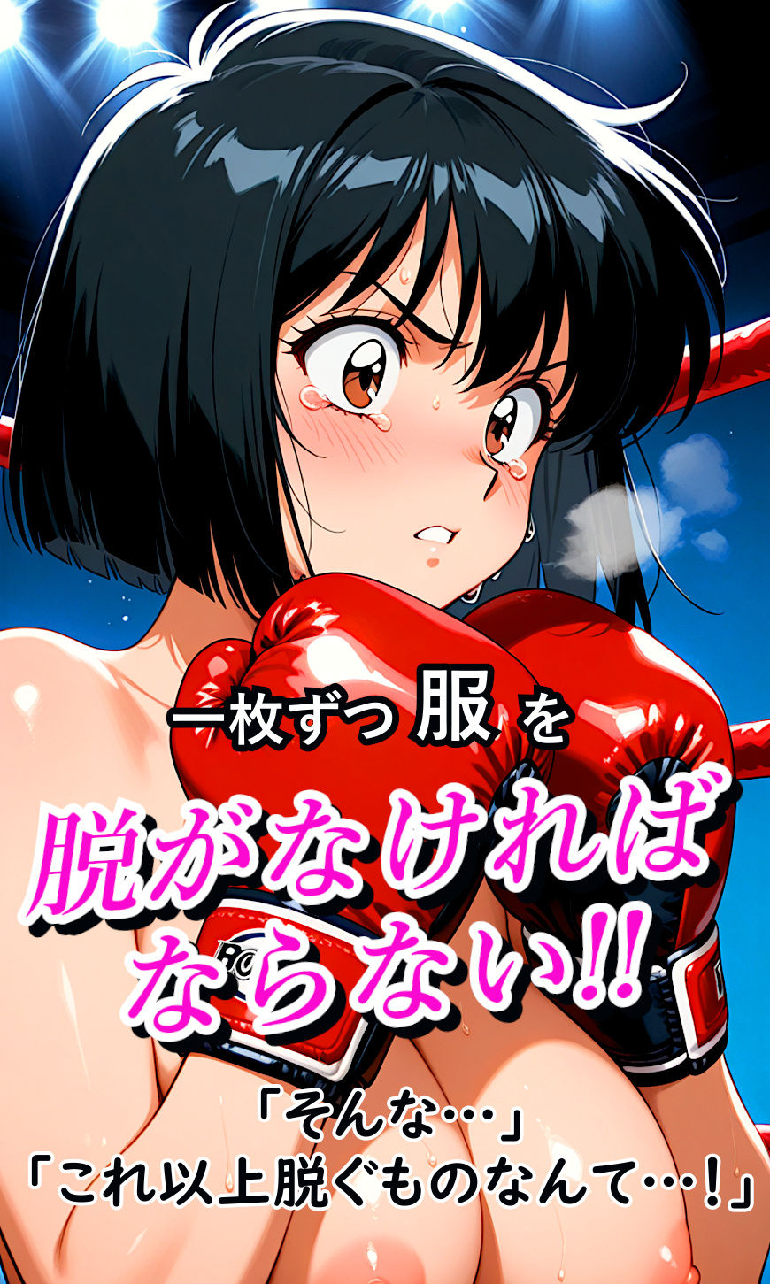 黒髪ボブちゃんVS！〜不良男子とボクシング対決！リングに鳴り響く、屈辱の絶叫！！〜 - サンプル画像 3
