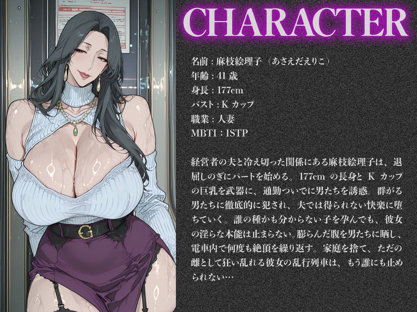 白濁通勤手当、子宮に支給。〜爆乳熟女即堕ち孕ませトレイン〜 - サンプル画像 1