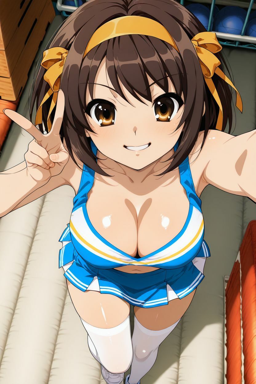 ち〇ぽに勝てなかった女たち〜涼〇ハ〇ヒ、チアコス中出し地獄編 - サンプル画像 1
