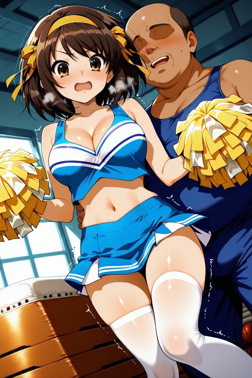 ち〇ぽに勝てなかった女たち〜涼〇ハ〇ヒ、チアコス中出し地獄編 - サンプル画像 2