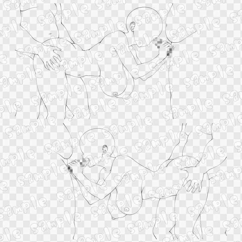 線画素材集［手］103 - サンプル画像 3