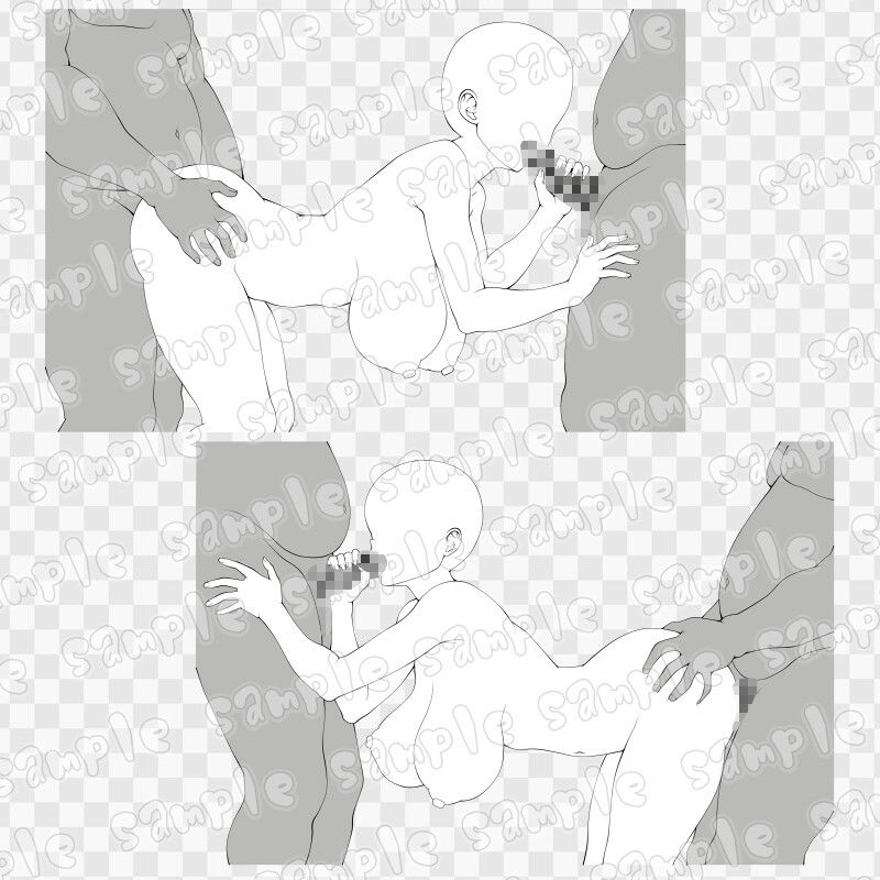 線画素材集［手］104 - サンプル画像 1