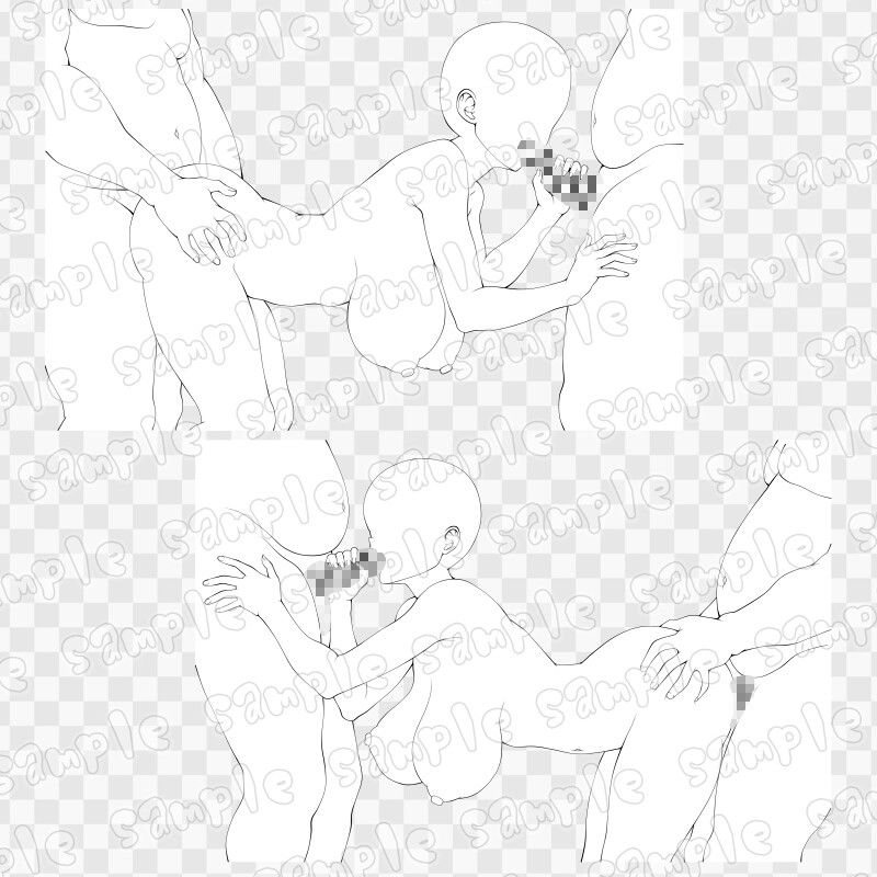 線画素材集［手］104 - サンプル画像 2