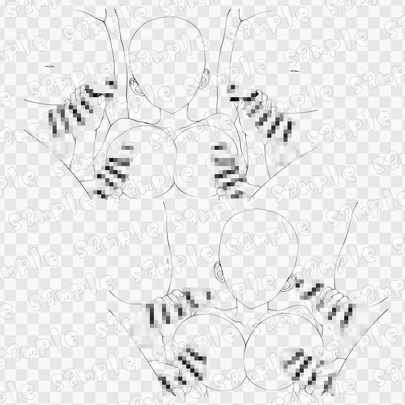 線画素材集［手］106 - サンプル画像 3