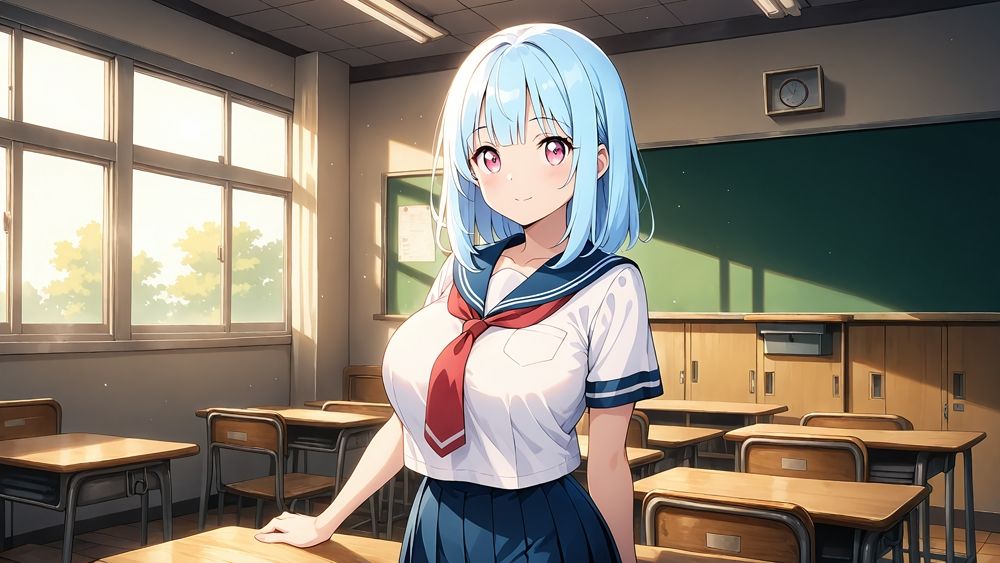 爆乳スク水姉妹が顧問教師と淫らな特別トレーニング【4K】 - サンプル画像 2