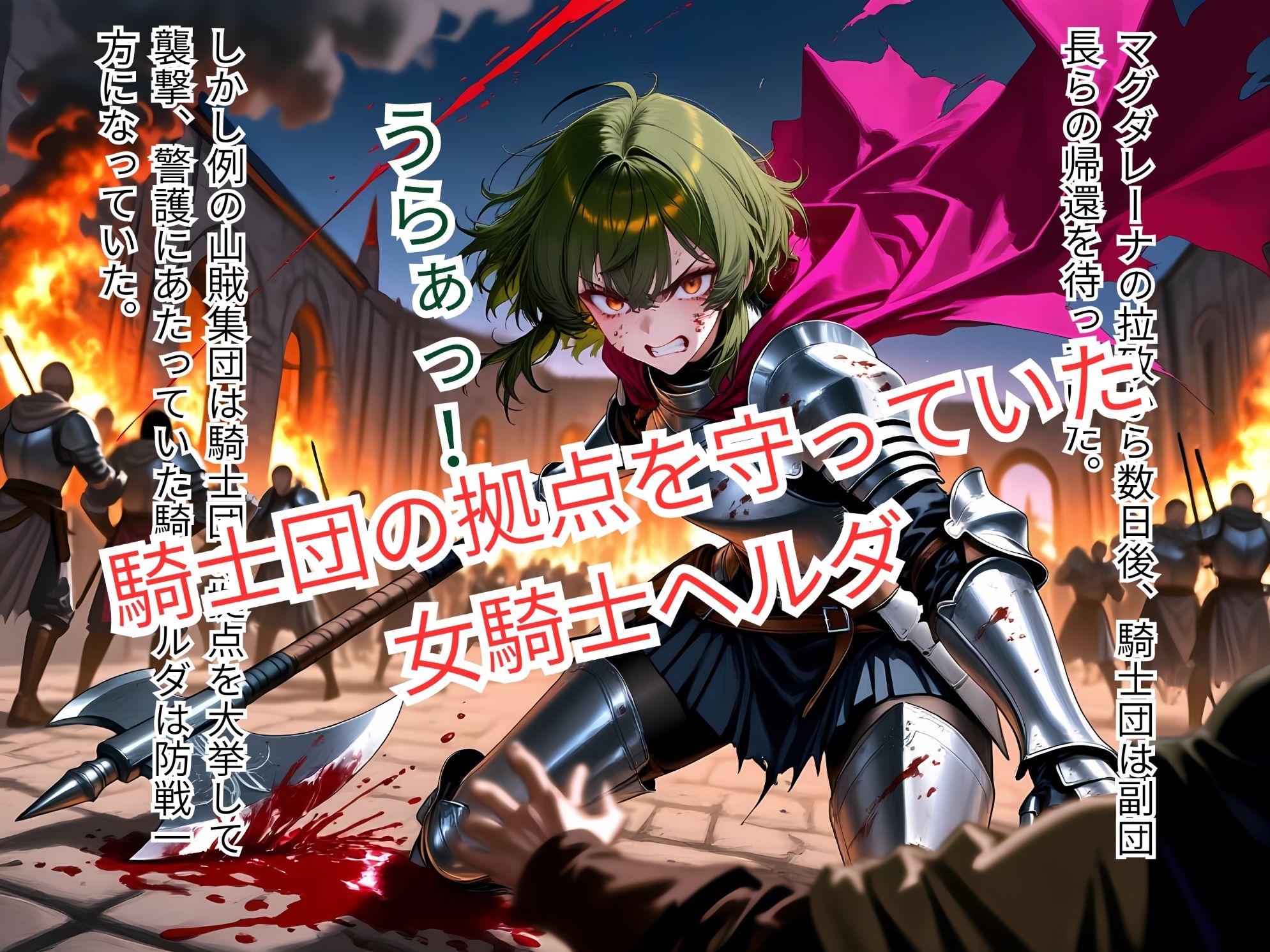 集団強●に堕とされた女騎士が、淫乱な「玩具」を志願するまで〜怒りの騎士の本性〜 - サンプル画像 2