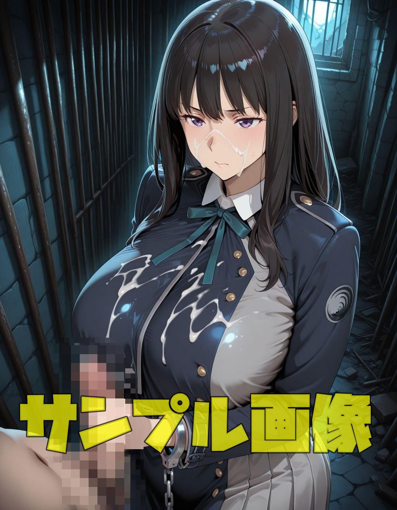 拘束された黒髪エージェント - サンプル画像 3
