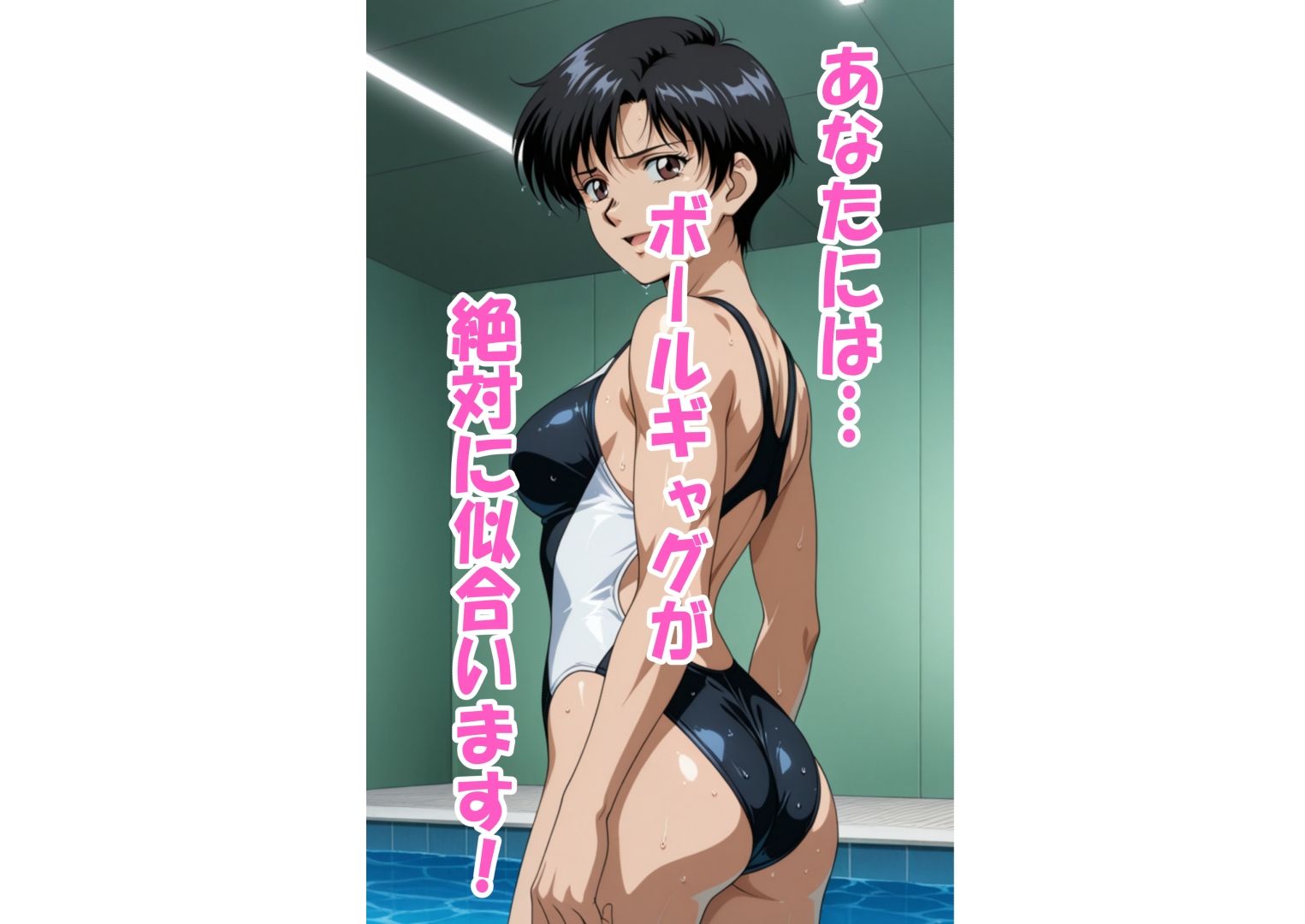 水泳部部長にはボールギャグが似合う - サンプル画像 2