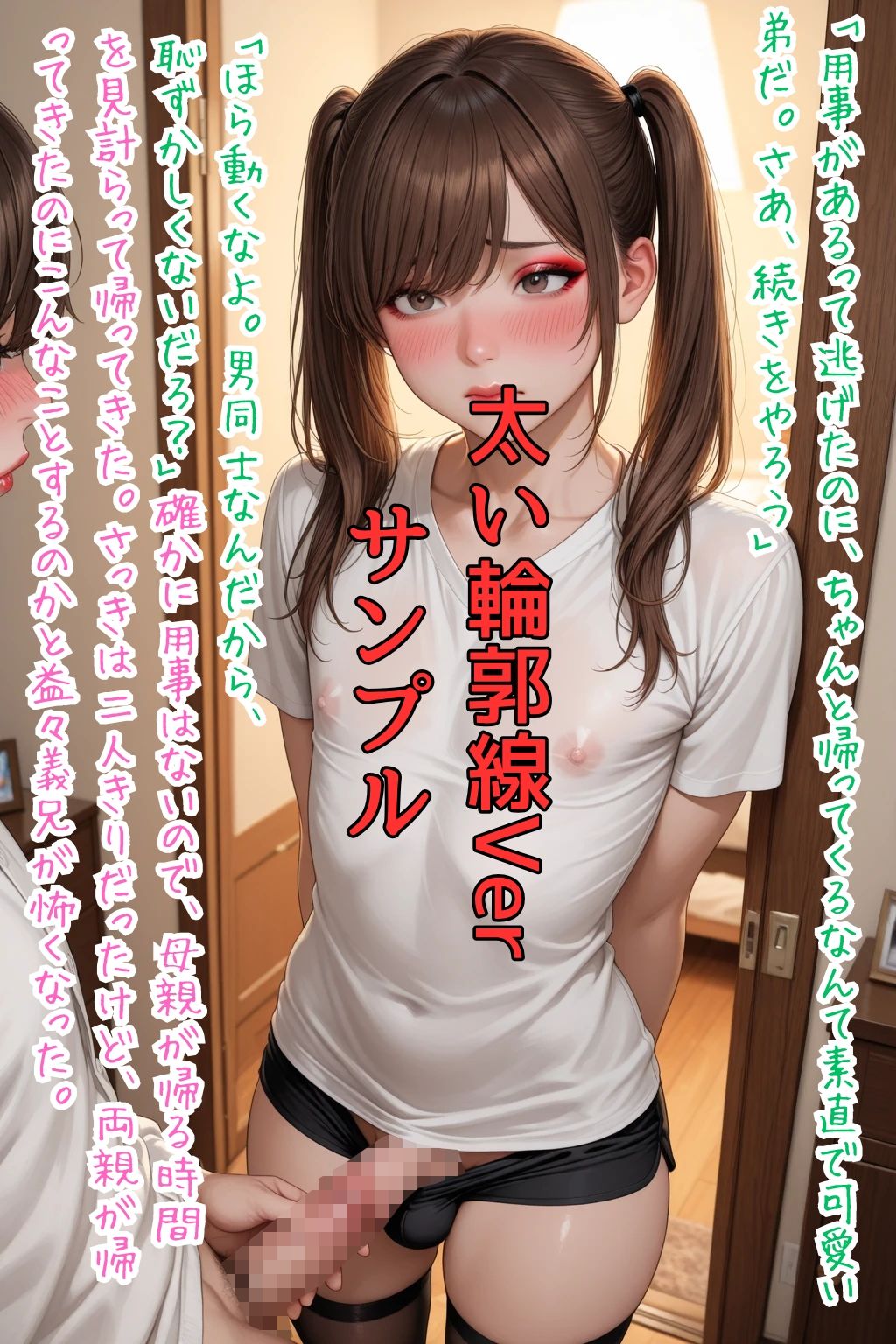 Sissy Captions Mな男の娘のシシーキャプション集6 母親の再婚で運命が狂いはじめた大学生の物語 いけないとわかってるのに… 僕はもう逃げられない… - サンプル画像 2