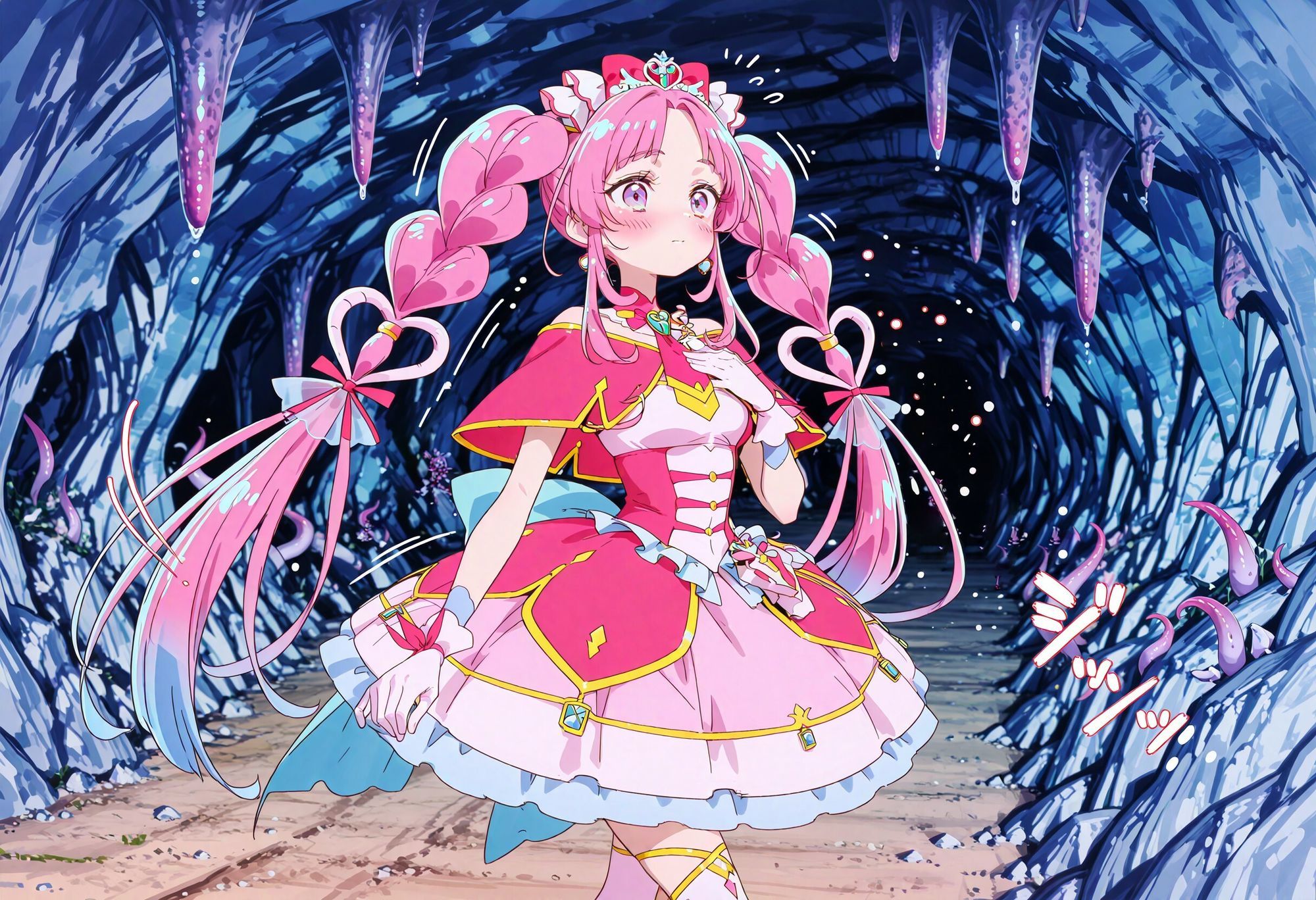 触手姦  キュアミス〇ィック編 - サンプル画像 1