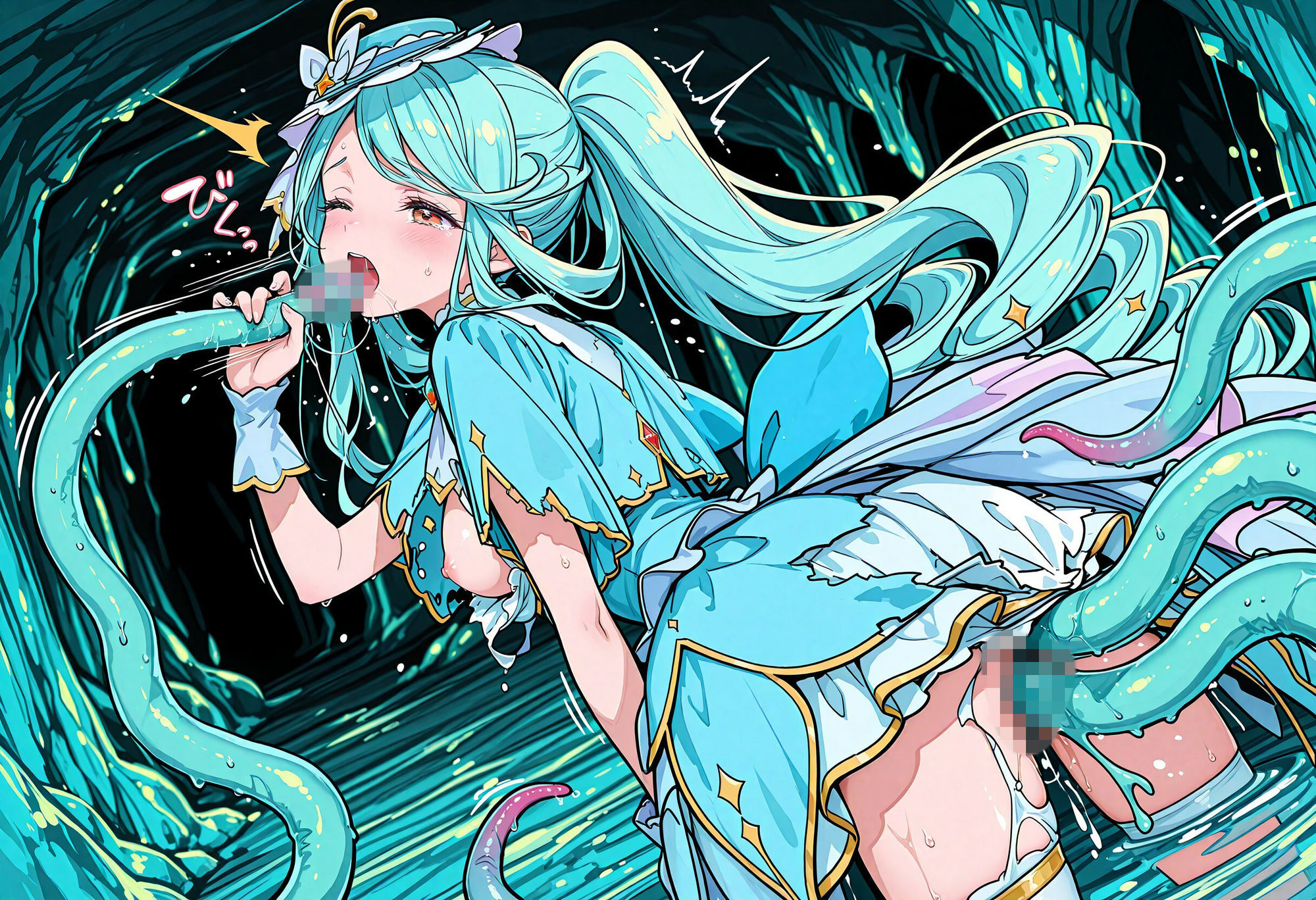 触手姦  キュア〇クレール編 - サンプル画像 3