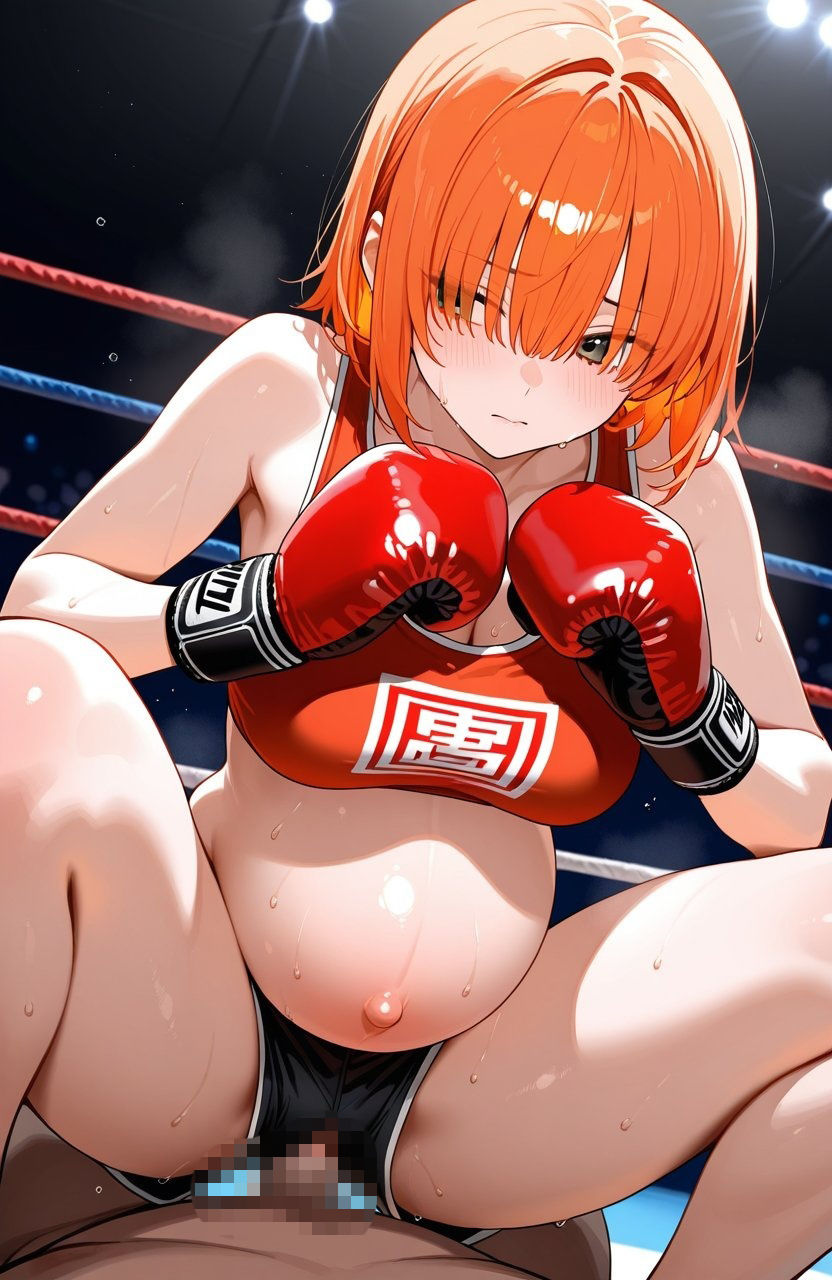 AI妊婦グラビアイラスト集 R18＋ Vol.056 ボクシング編 - サンプル画像 2