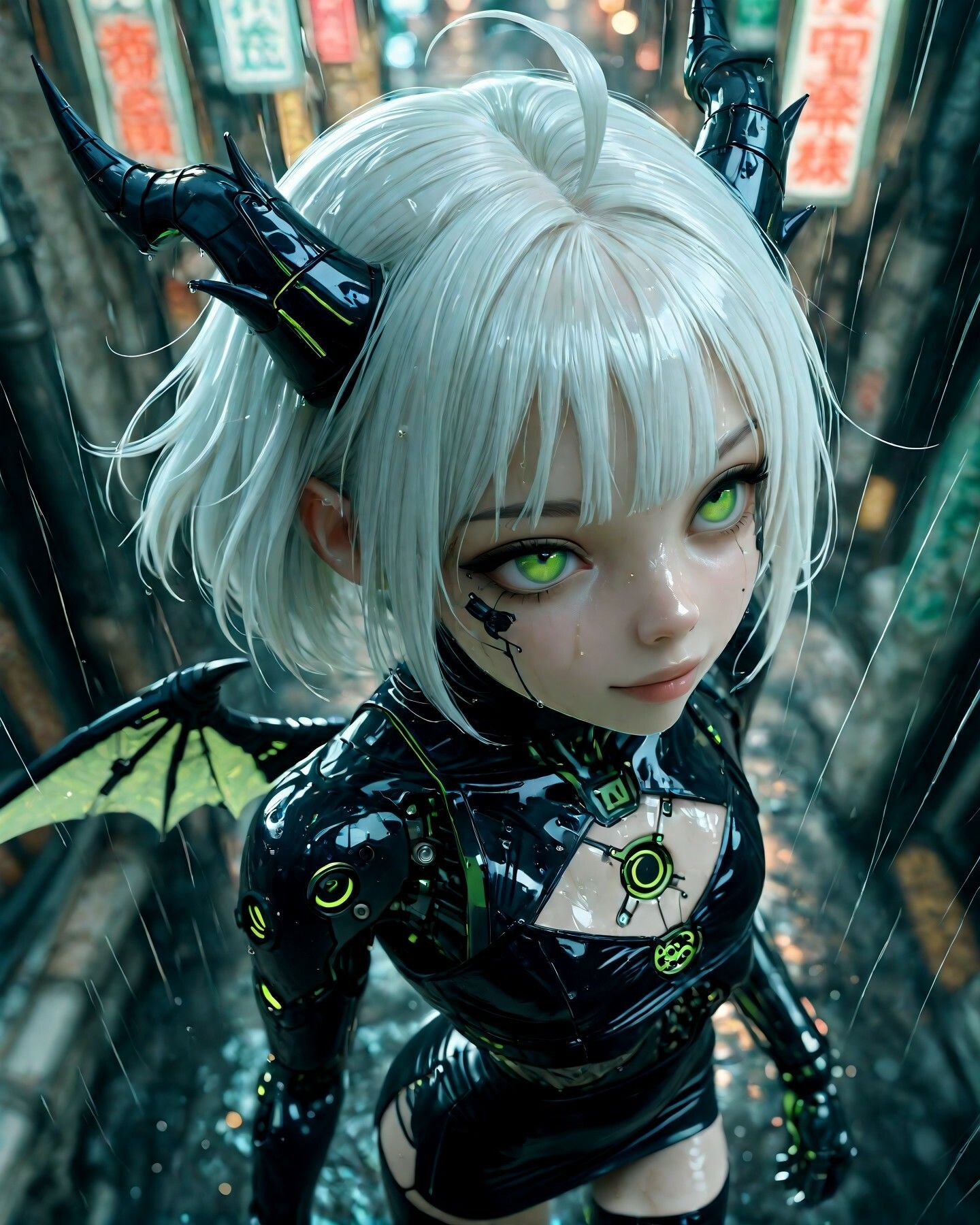 悪魔っ娘アンドロイド美麗CG集 - サンプル画像 1