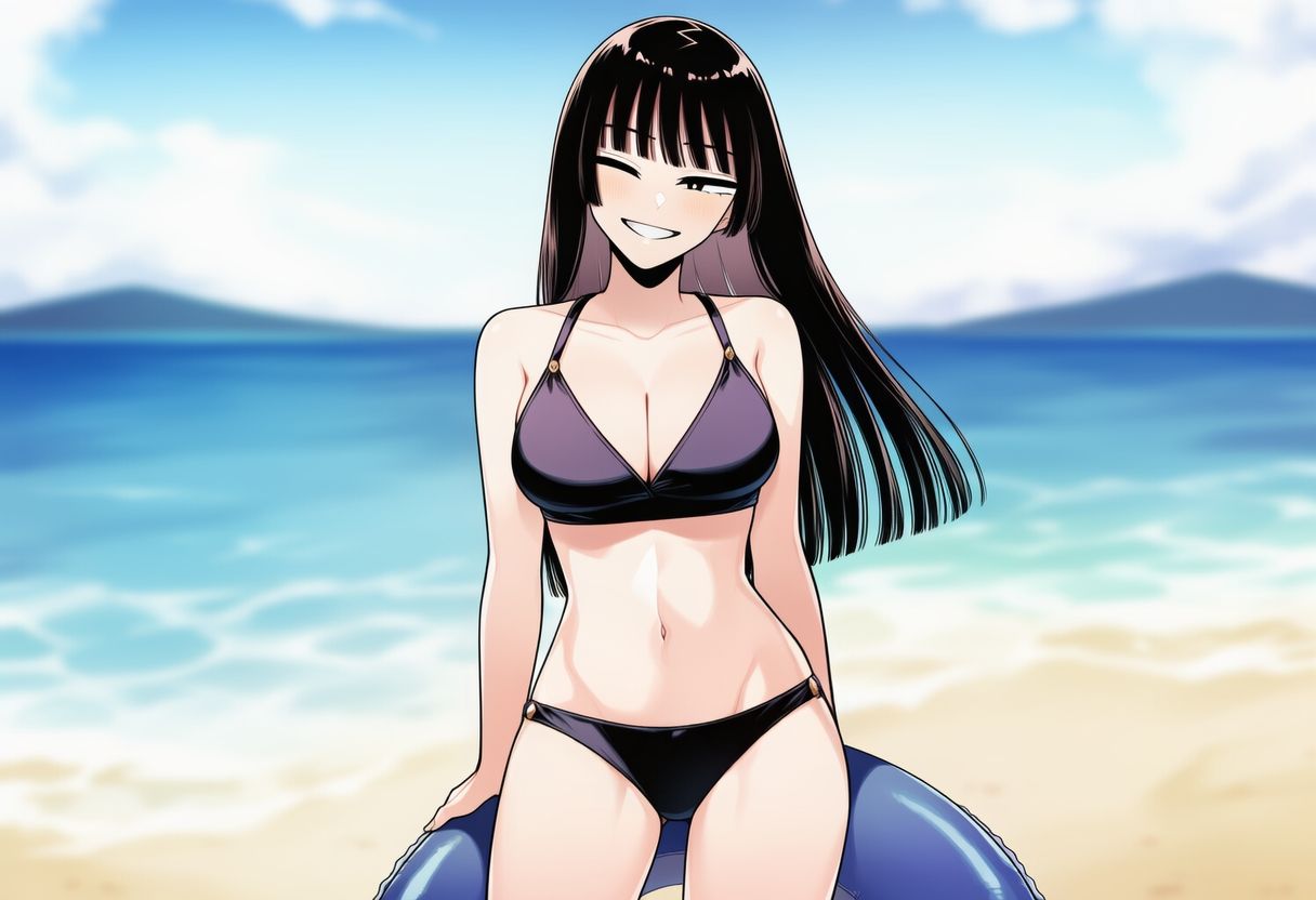 憧れの委員長はナンパビーチでみんなのオナホになりました。 - サンプル画像 1