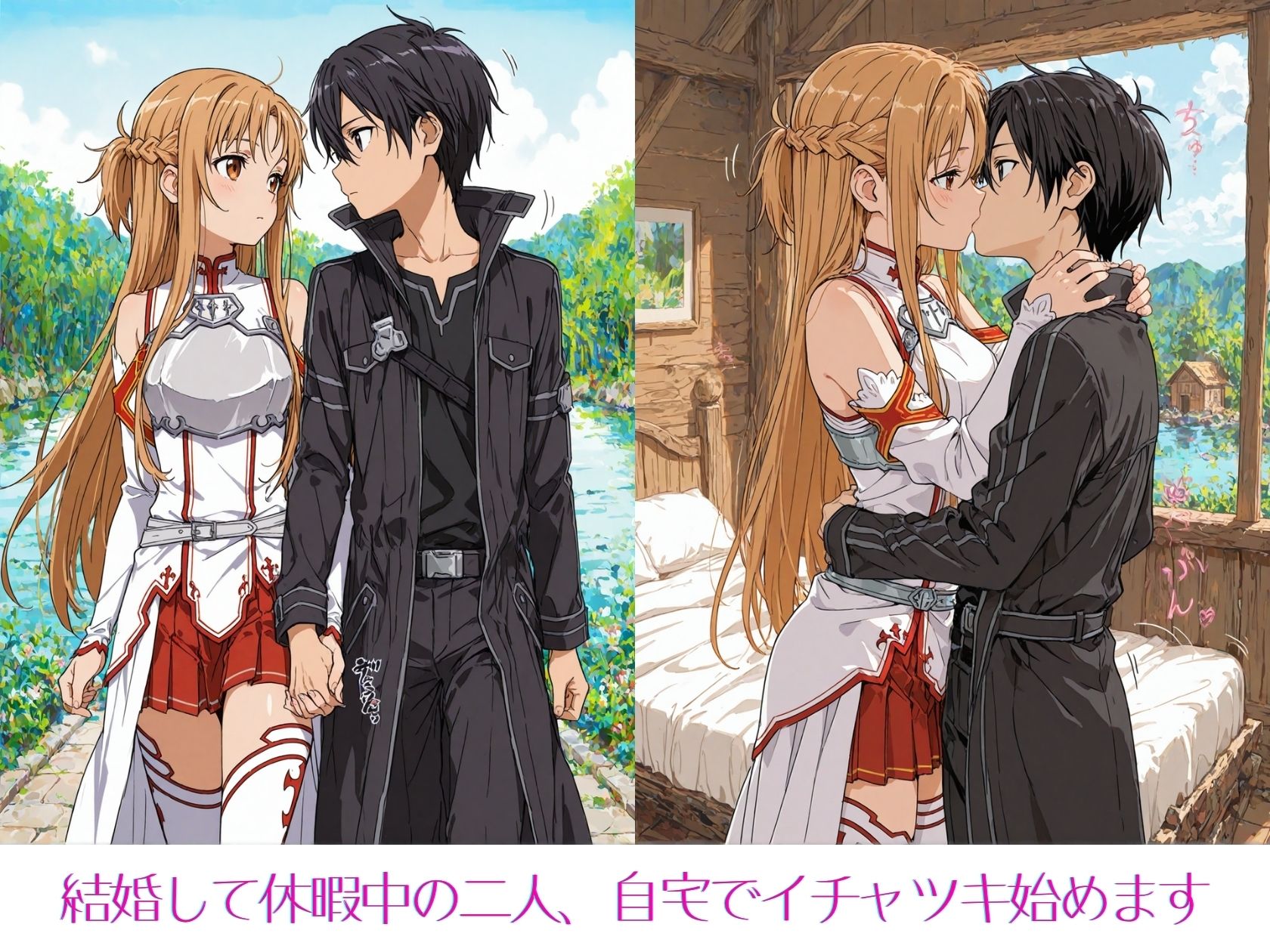 アスナとの逃避行 - サンプル画像 1
