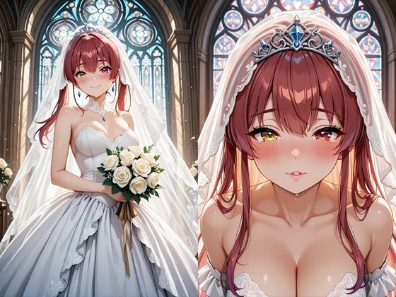 【甘々彼女記録。Ep06】宝〇  マリン   甘々ウェディング編 500枚CG集 - サンプル画像 1