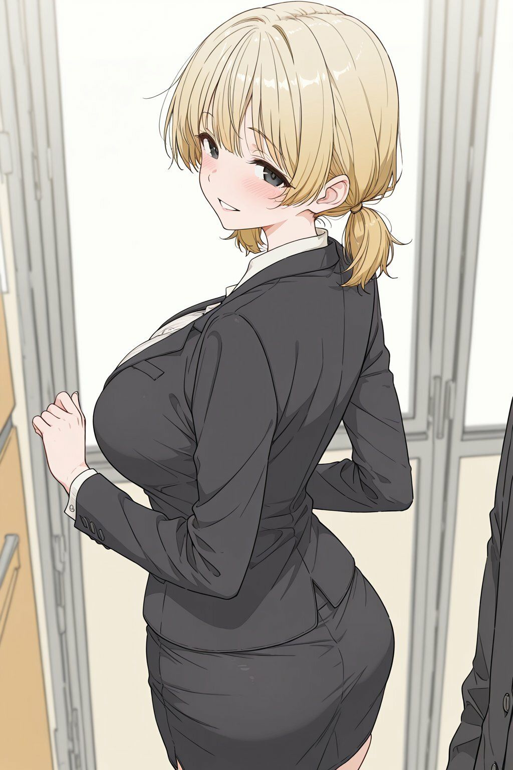 金髪ツインテール教育実習生とめちゃくちゃ中出しセックスした - サンプル画像 4