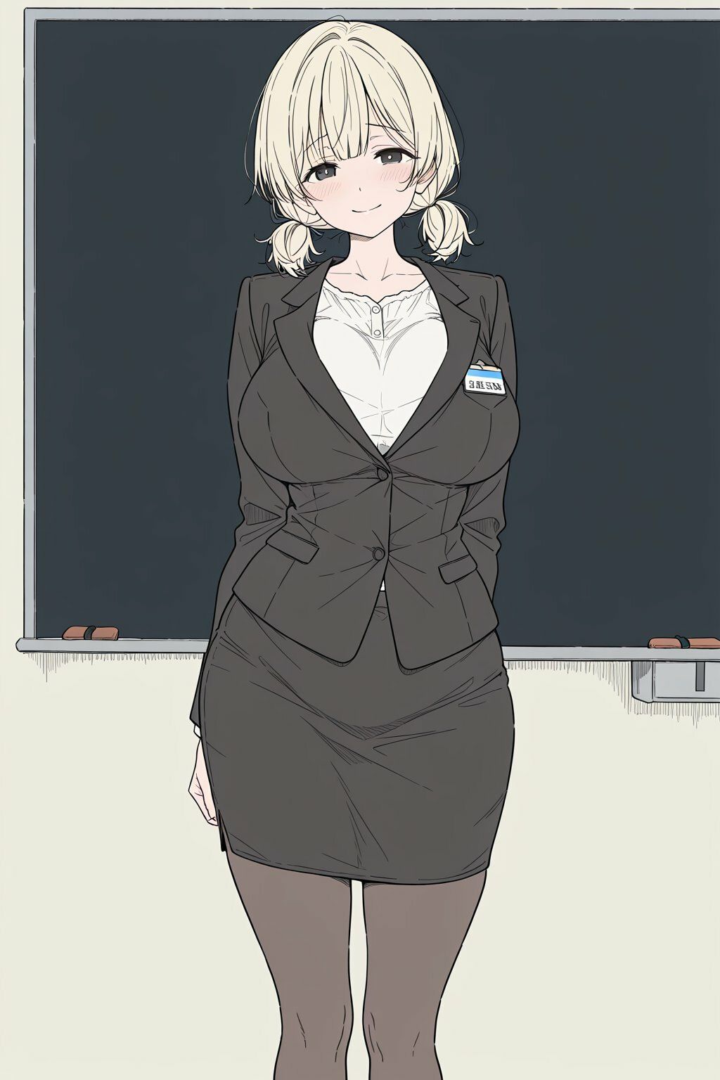金髪ツインテール教育実習生とめちゃくちゃ中出しセックスした - サンプル画像 5