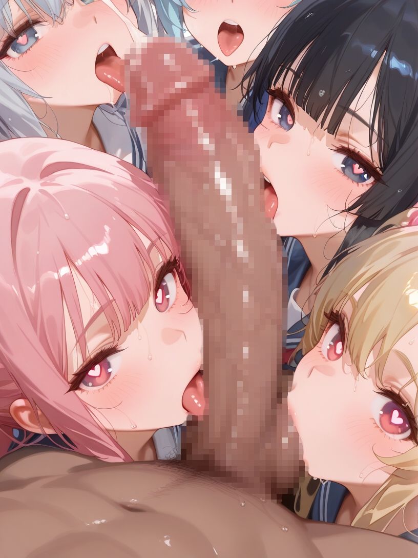 巨乳制服女子とハーレムエッチ9 - サンプル画像 5