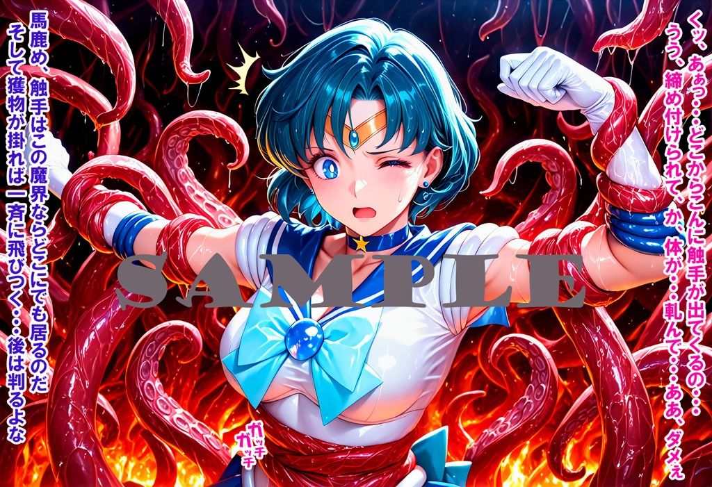 敵と戦いピンチになる魔法少女 Vol7 - サンプル画像 1