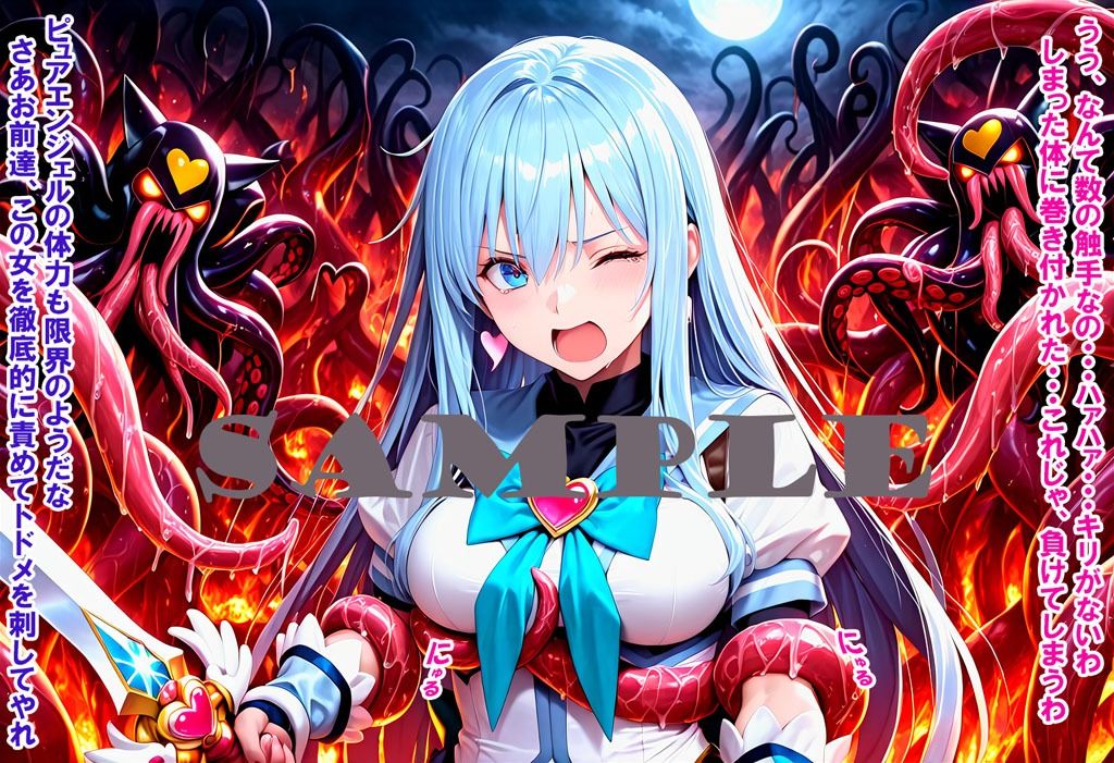 敵と戦いピンチになる魔法少女 Vol7 - サンプル画像 5