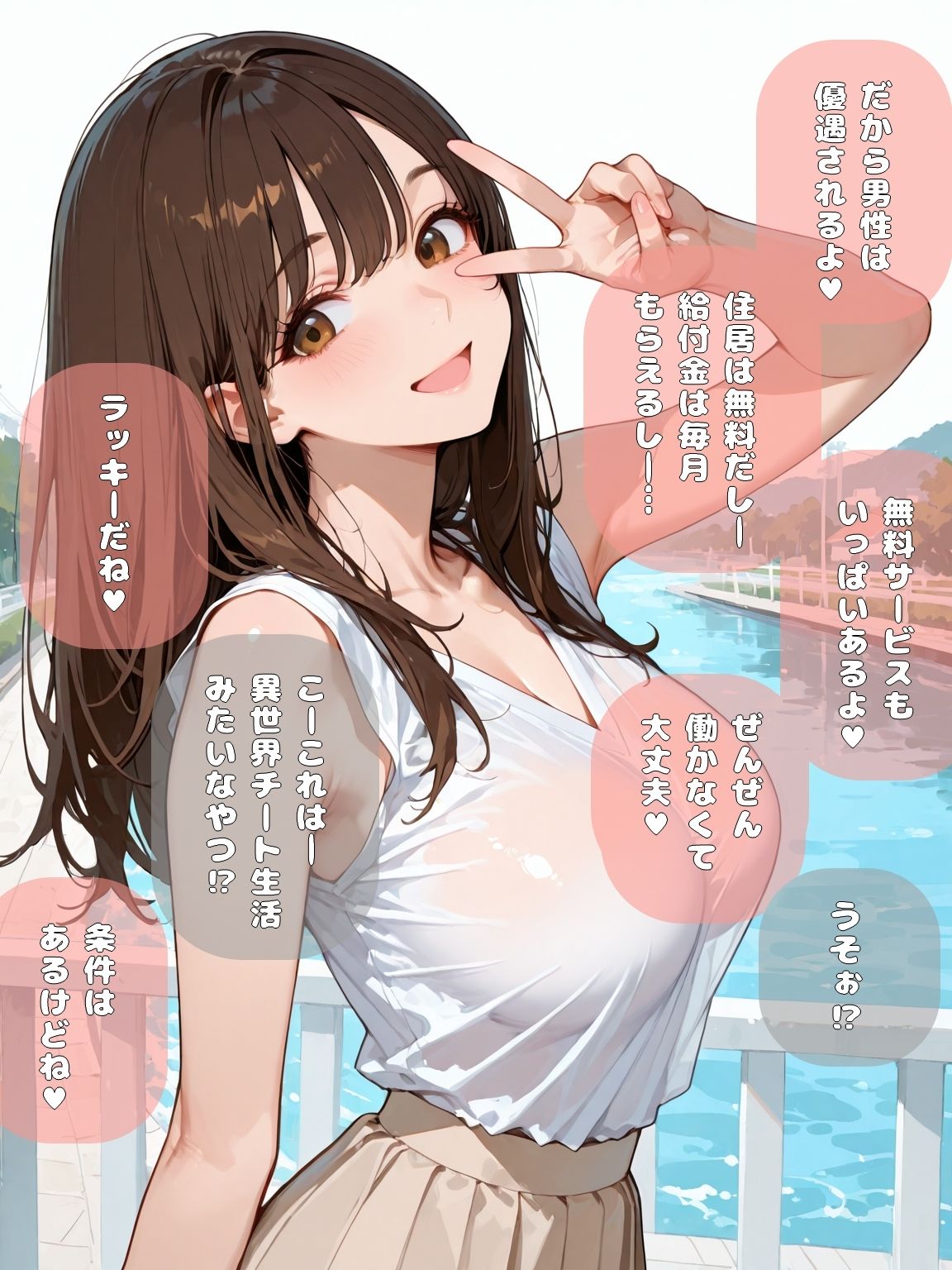 女性だらけの世界に転移してえっちなお姉さんにお世話される話 - サンプル画像 9