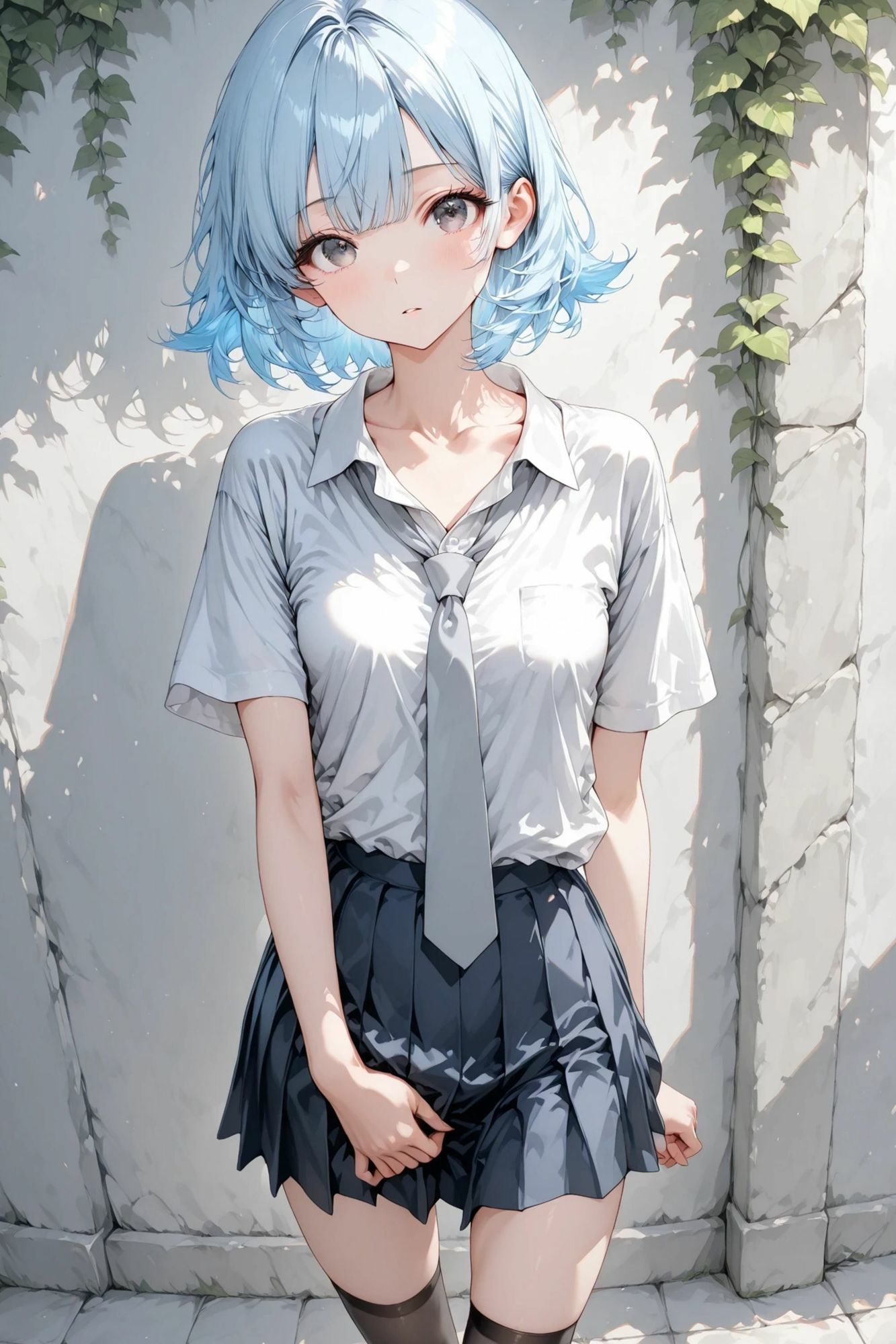 葵- 白い壁 - 【ヌード集】 - サンプル画像 1