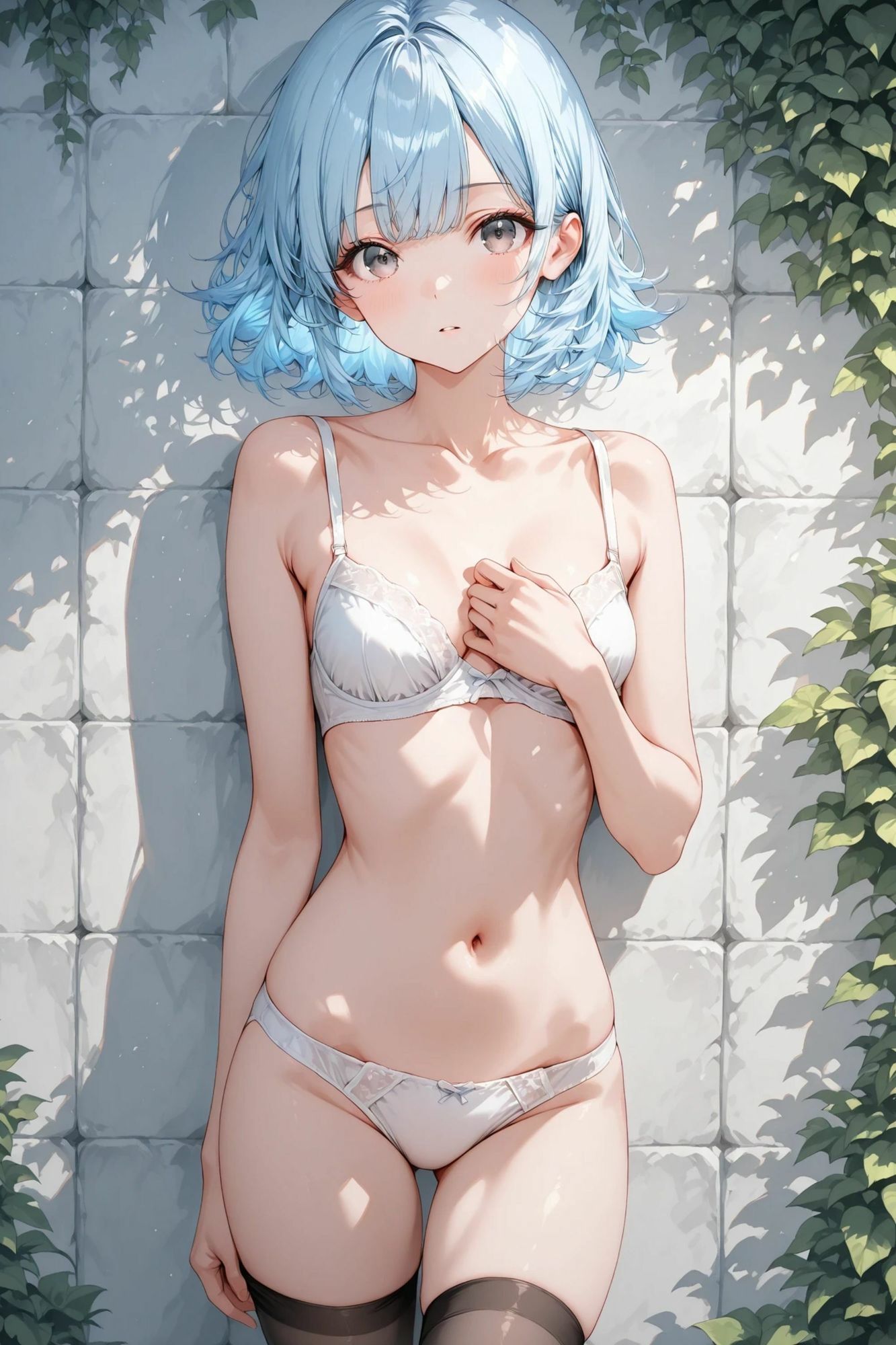葵- 白い壁 - 【ヌード集】 - サンプル画像 6