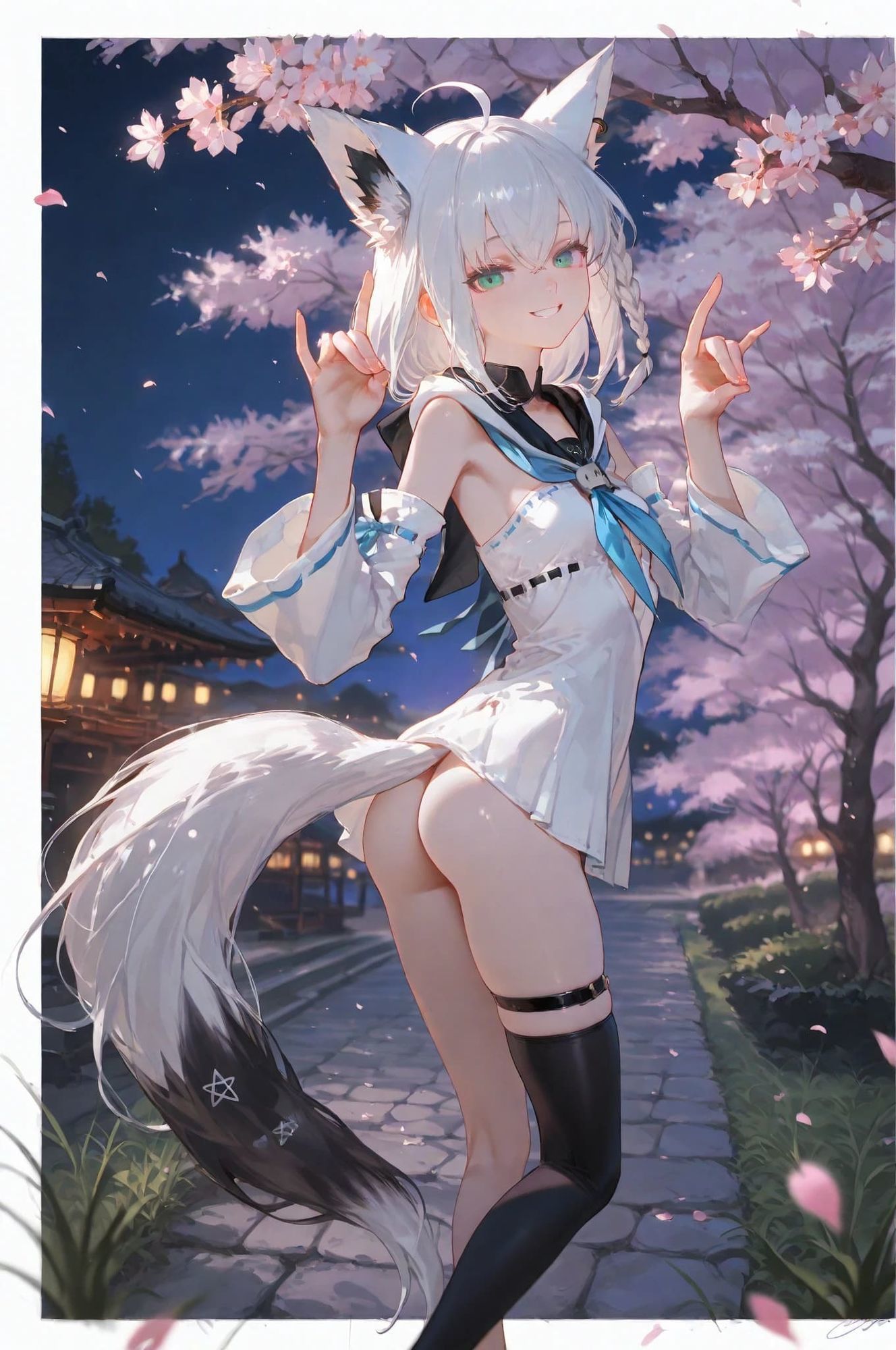 白き狐と蒼き鮫（2）-桜- - サンプル画像 2